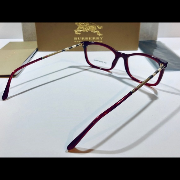 Burberry Eyeglasses Bordeaux Red Gradient Frame - Picture 5 of 8